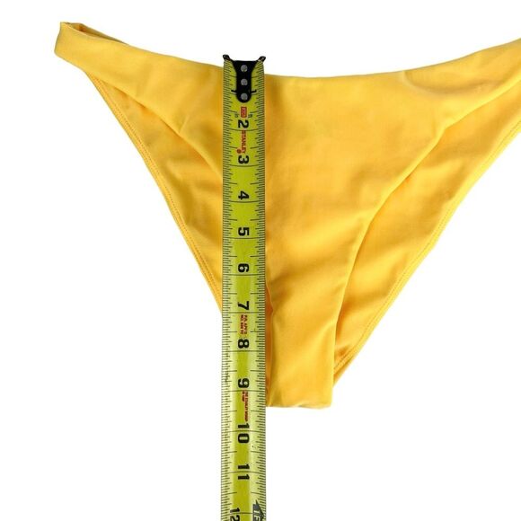Lovers and Friends Revolve Zisa Bikini Set Yellow NWT Top XL EUC Bottom L Beach - Picture 11 of 16